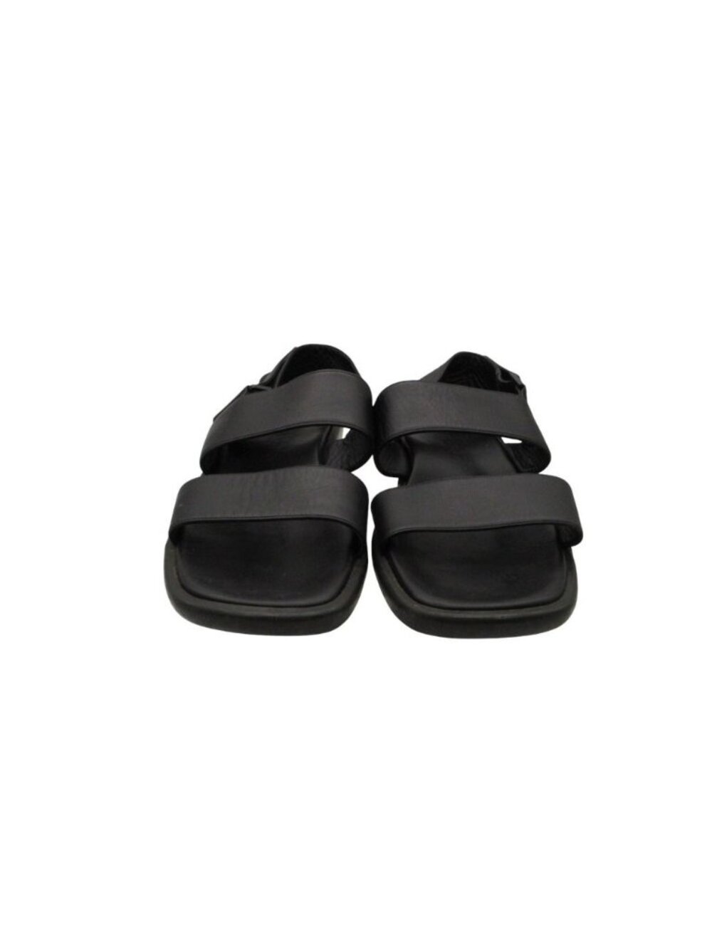 Louis Vuitton Sandals Leather Belt Flat Sports Shoes Black 7